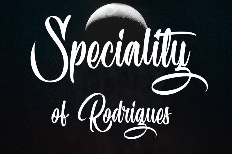 Speciality of Rodrigues Font
