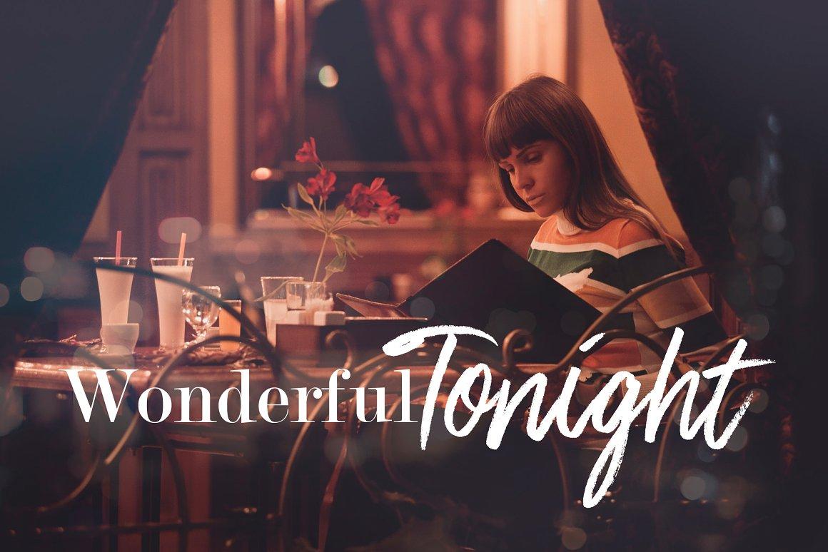 Stone Hearts Brush Font 3