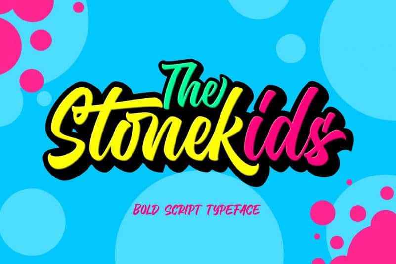 Stonekids Bold Script Font