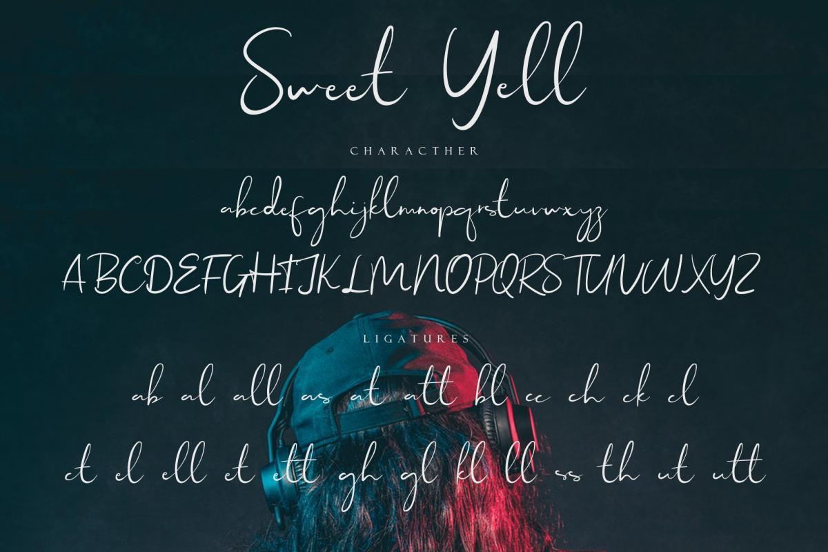 Sweet Yell Script Font 6