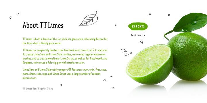 TT Limes Slab Regular Font