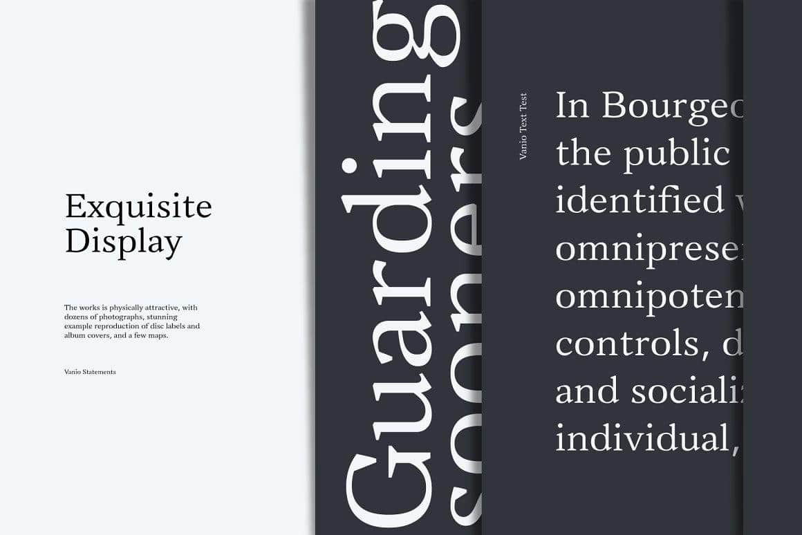 Vanio 10 Fonts Wedge Serif Family 9