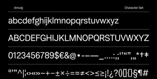 AMURG Typeface 3