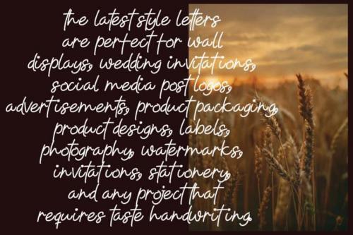 Agriculture Handwritten Font 2