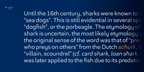 Algera Sans Serif Font 9