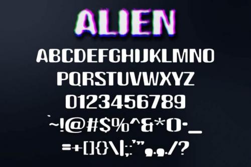 Alien Display Font 2