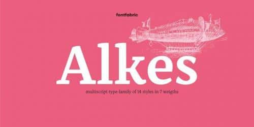 Alkes Serif Font 1