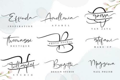 Alleffra Calligraphy Font 4