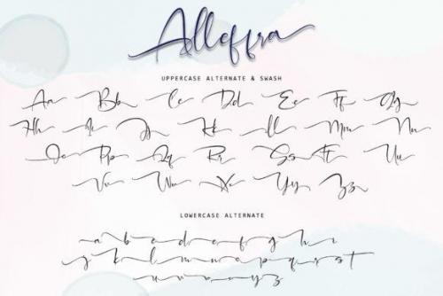 Alleffra Calligraphy Font 9