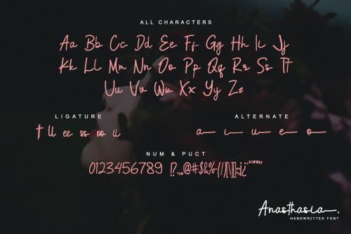 Anasthasia Script Font 8