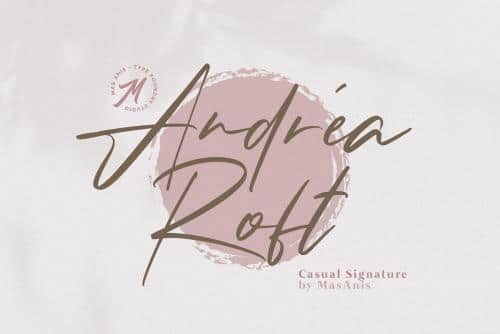 Andrea Roft Script Font 1