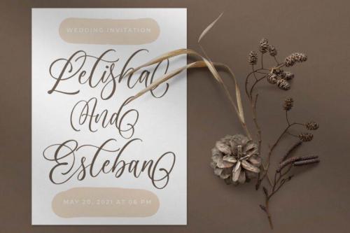 Anelisa Calligraphy Font 3