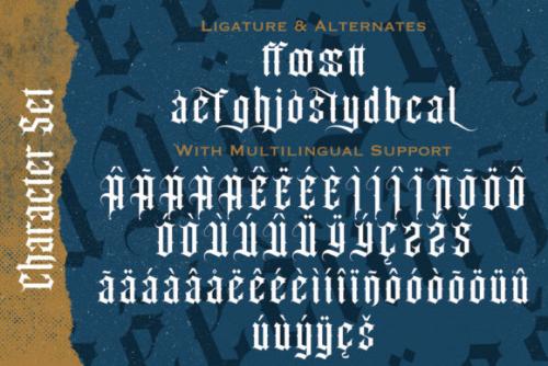 Angel Wish Blackletter Font 14