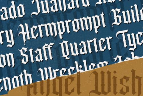 Angel Wish Blackletter Font 7