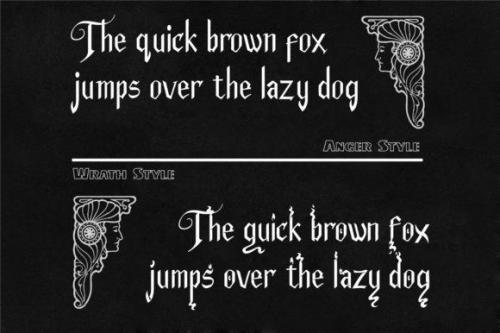 Anger And Wrath Font 3