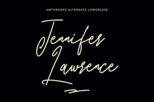 Anthroops Handwritten Font 5