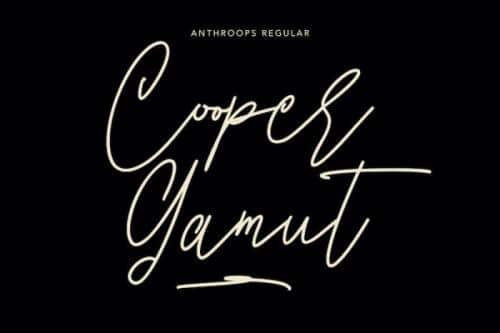 Anthroops Handwritten Font 6