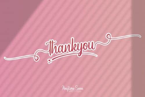 Anytime Soon Script Font  10