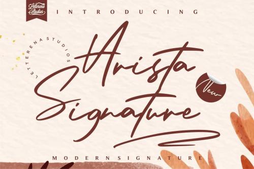 Arista Signature Font 1