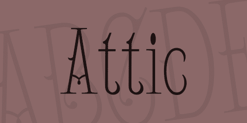 Attic Font