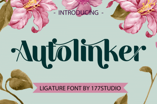 Autolinker Fancy Ligature Font 1
