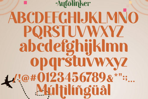 Autolinker Fancy Ligature Font 10