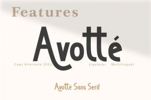Avotte Sans Serif Font