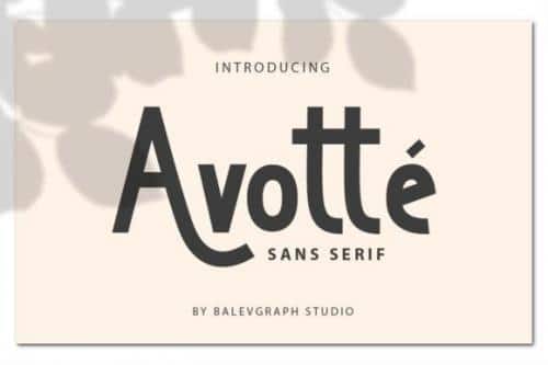 Avotte Sans Serif Font 1