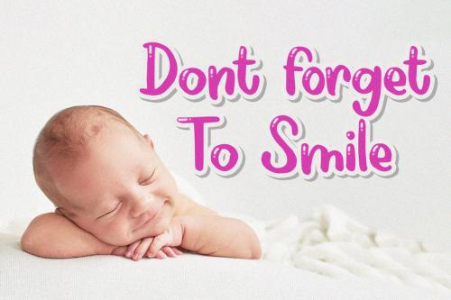 Baby Sparkle Display Font 6