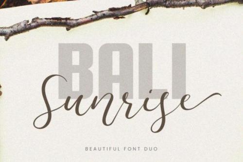 Bali Sunrise Calligraphy Font