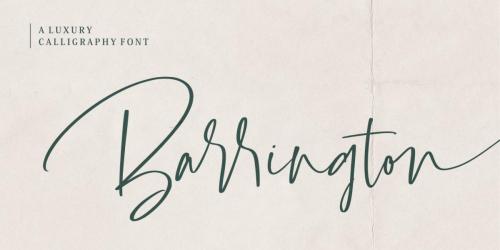 Barrington Calligraphy Font 1