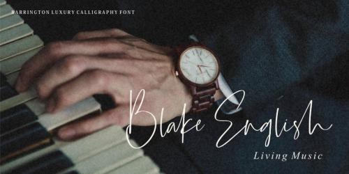 Barrington Calligraphy Font 11