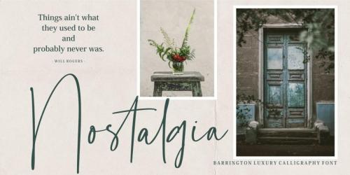 Barrington Calligraphy Font 6