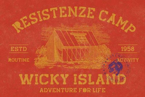 Baskar Stencil Display Font 8