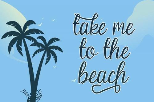 Beach Umbrella Font 5