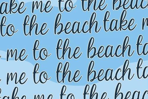 Beach Umbrella Font 9