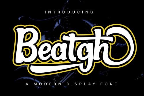 Beatgh Bold Script Font 1