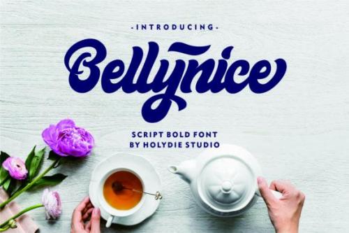 Bellynice Bold Script Font 1