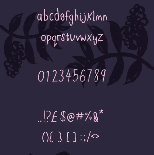 Blackberries A Sweet Font 3