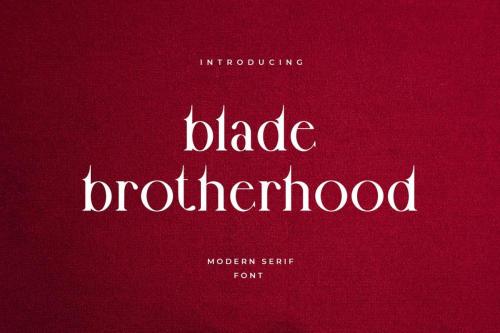 Blade Brotherhood Serif Font
