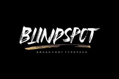 Blindspot Brush Font