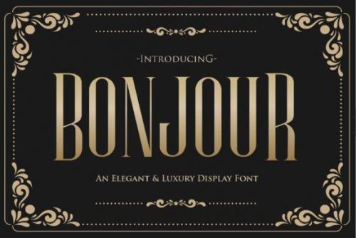 Bonjour Font 1