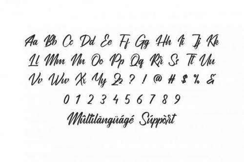 Brainlies Calligraphy Font 4