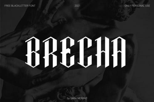 Brecha Blackletter Display Font 1