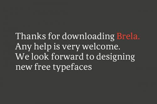Brela Typeface 9