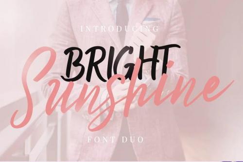 Bright Sunshine Script Font Duo 1