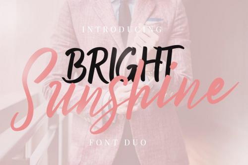 Bright Sunshine Script Font Duo 11