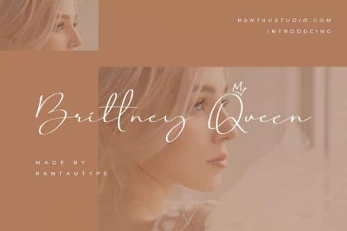 Brittney Queen Script Font 1