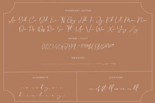 Brittney Queen Script Font 10