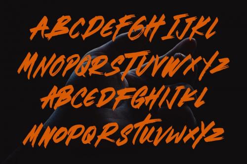 Brotherhod Brush Font 5
